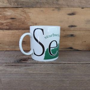 Vintage 1994 Starbucks Seattle City Mug Collector Series Mount Rainier 20 oz